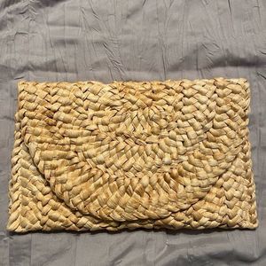 Raffia Clutch